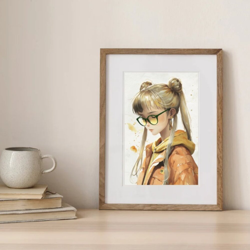 4x6 - MATTE - Golden Autumn Muse